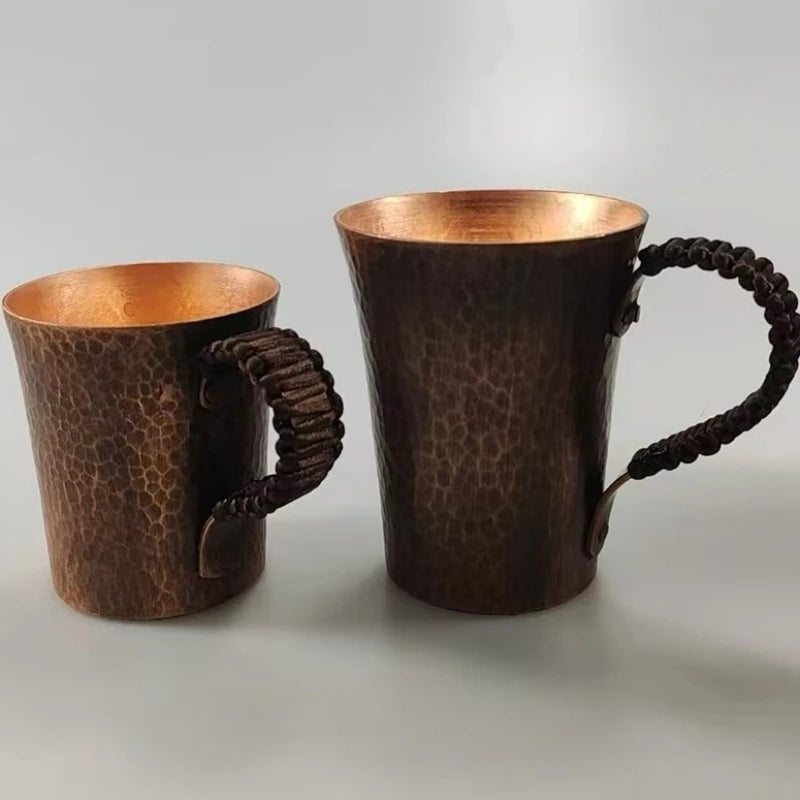 Vintage Pure Copper Mug | Handcrafted Moscow Mule Tumbler