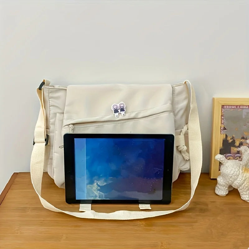 Large Capacity Nylon Shoulder Bag | Versatile Messenger Carry