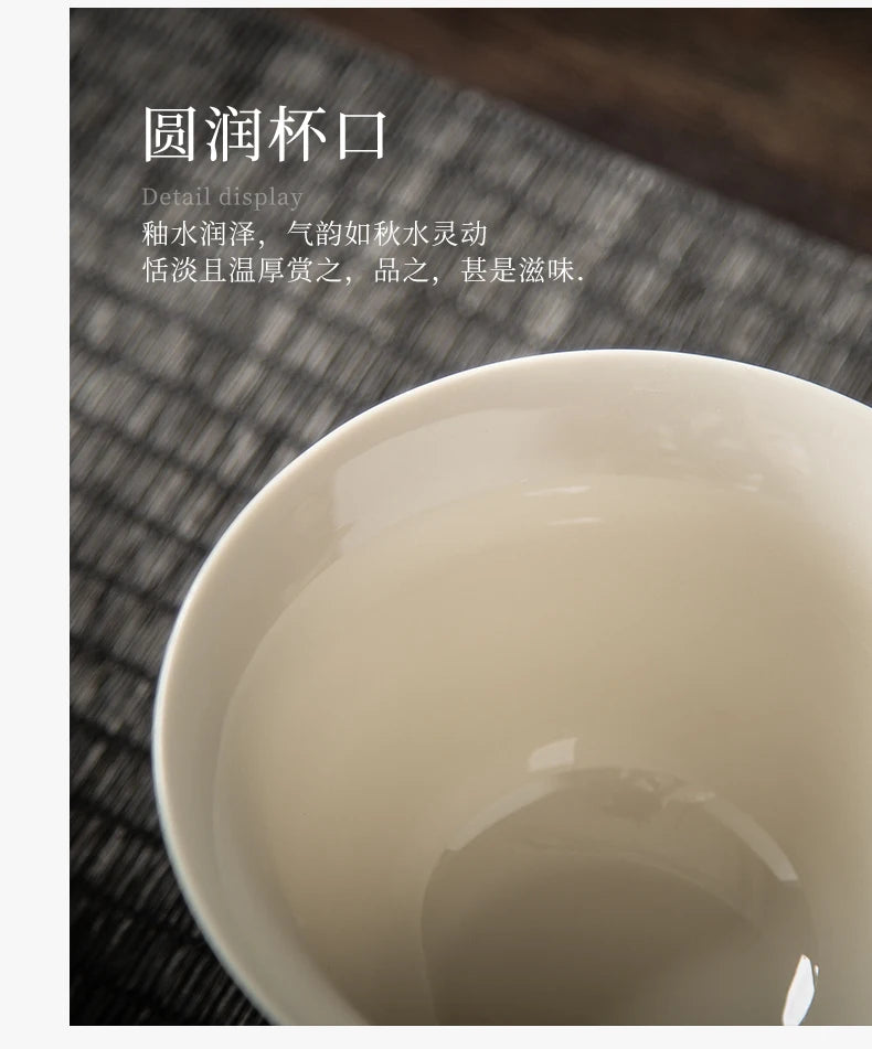 Elegante Gaiwan de Cerámica Gris | Juego de Té Kung Fu Perfecto