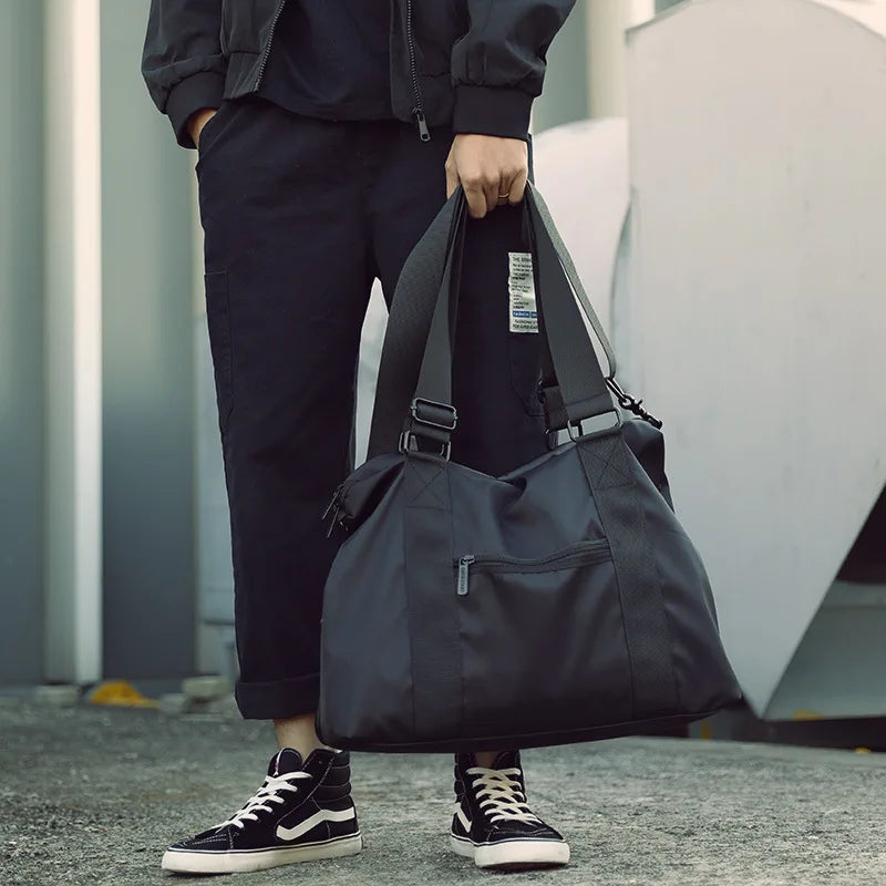 Men's Lightweight Nylon Travel Bag | Large Capacity Messenger Tote