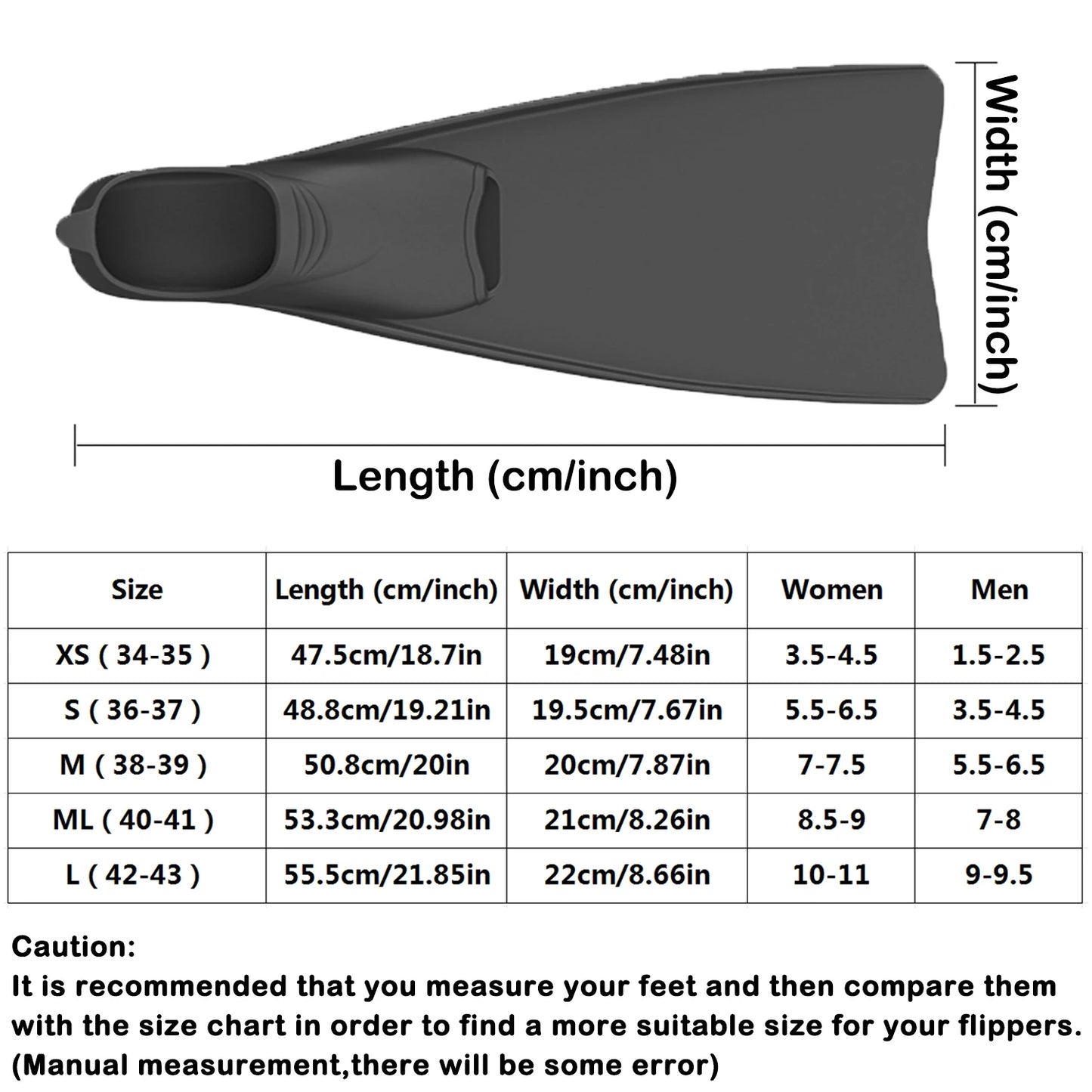 Long Floating Swim Training Fins for All Ages | Improve Kick Technique