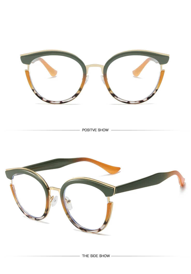 Stylish Cat Eye Eyeglasses | Trendy Colorful Computer Specs