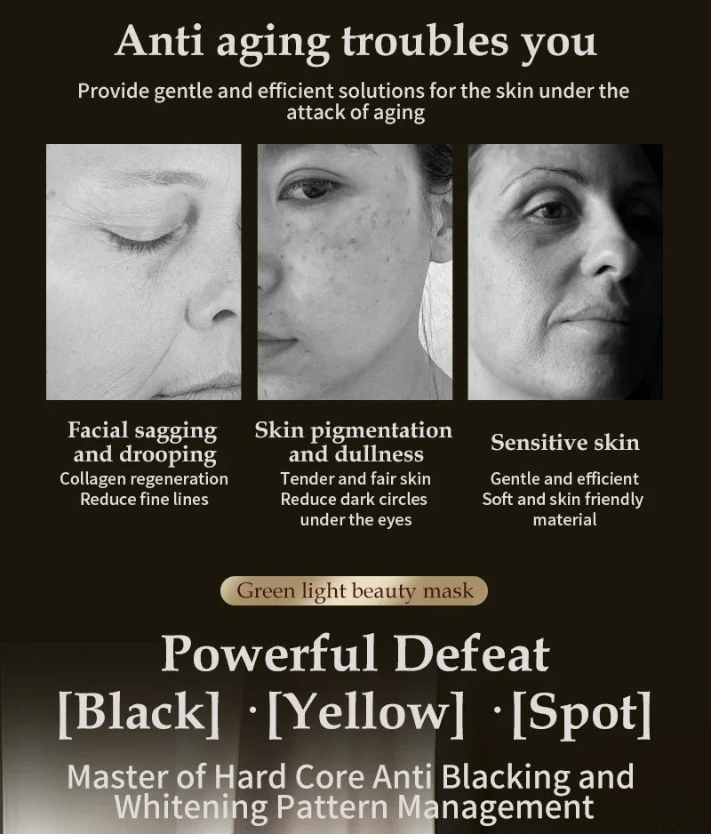 LED Facial Mask for Anti-Aging | Photon Light Therapy Device
