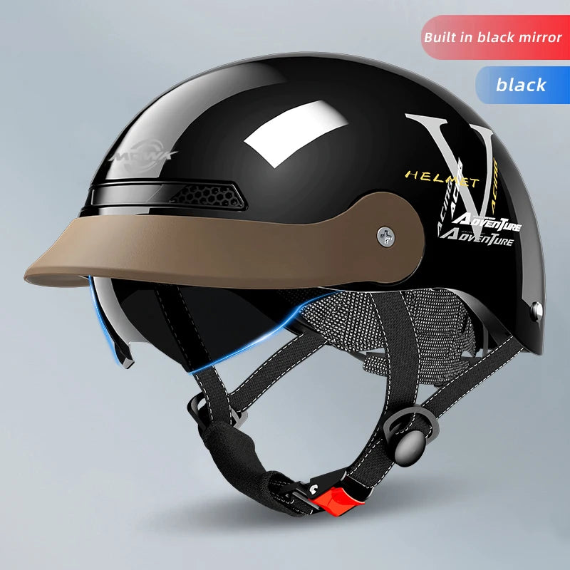Summer Breathable Open Face Motorcycle Helmet for Adults