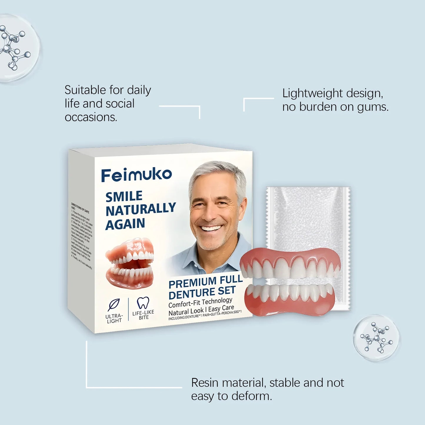 Senior-Focused Denture Care Kit | Comfort Fit & Easy Maintenance