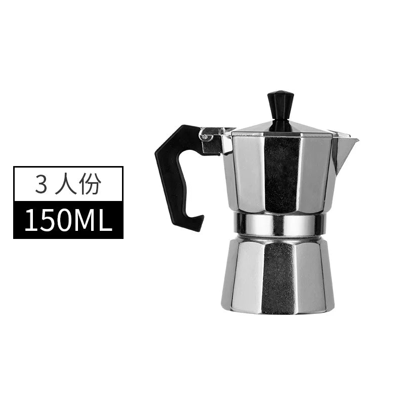 Italian Outdoor Aluminum Mocha Coffee Pot | Portable & Stylish