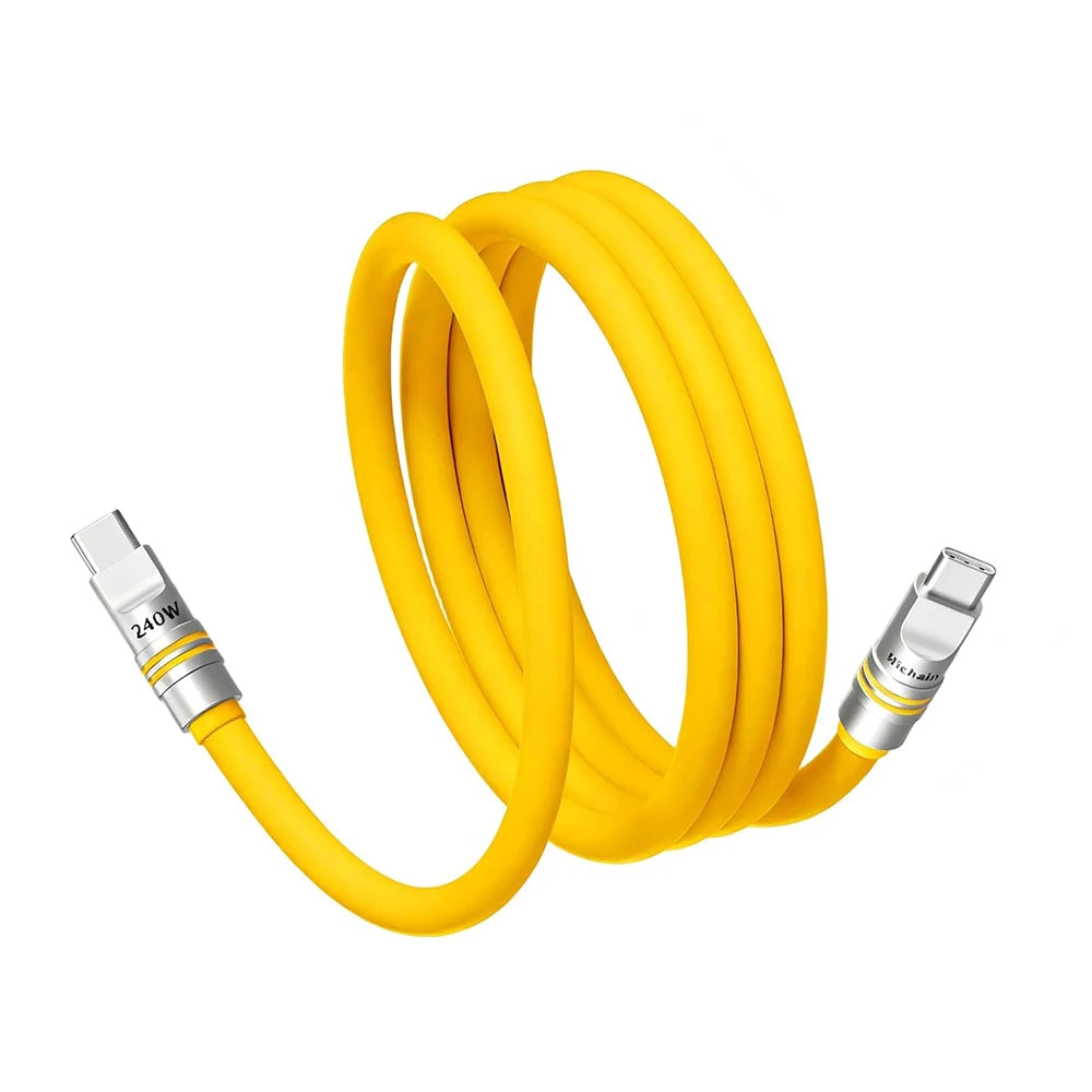 PD240W USB C Fast Charging Cable | Soft Silicone Type-C Cable