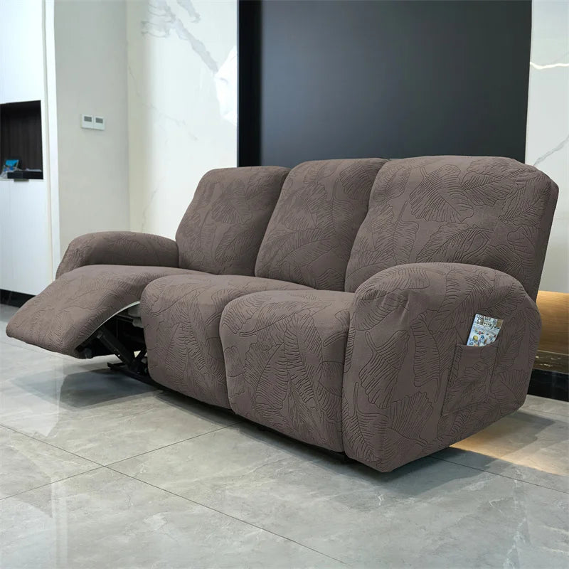 Elegant Stretch Jacquard Recliner Sofa Covers for Cozy Living Rooms