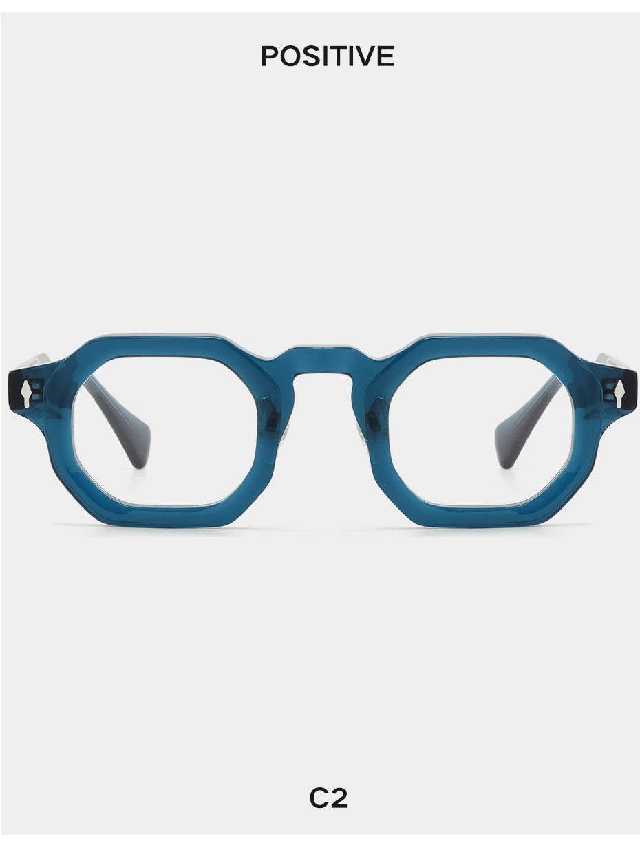 Stylish Hexagonal Acetate Eyeglasses Frames for Men & Women