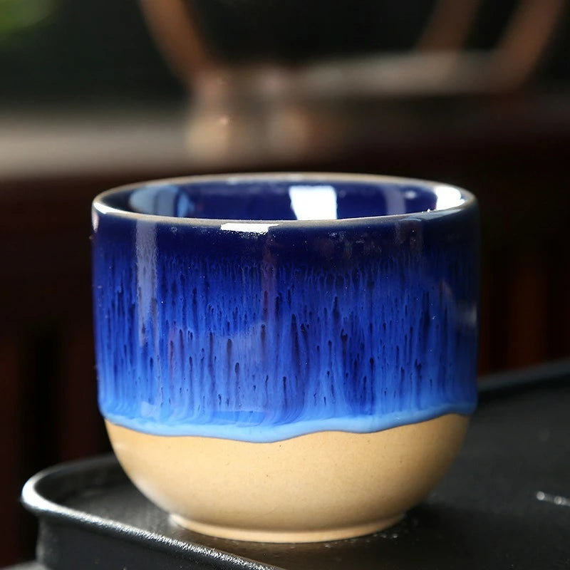 Taza de café de cerámica con degradado vintage | Elegante taza de té para cada sorbo
