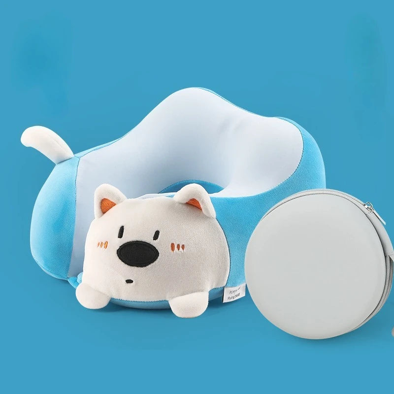 Cute Animal U-Shaped Neck Pillow | Ergonomic Travel Support