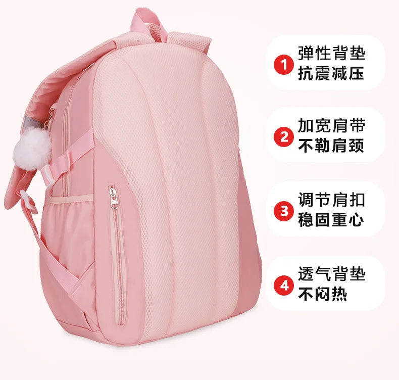 Large Capacity Spine Protection Backpack Set for Students
