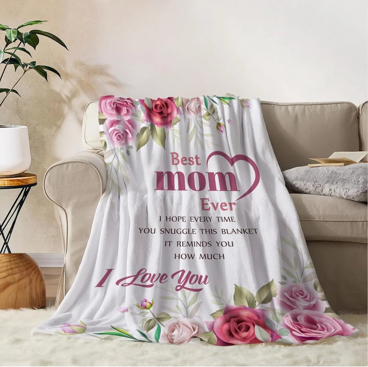 Super Soft Flannel Throw Blanket | Unique Gifts for Mom