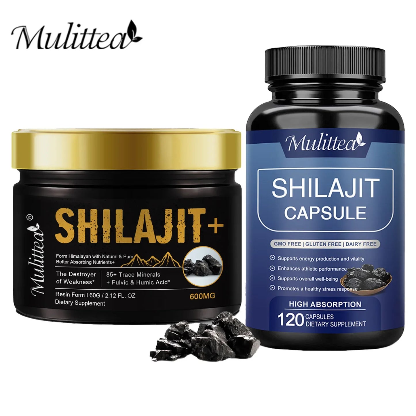 Natural Shilajit with 85+ Trace Minerals | Boost Immunity & Focus