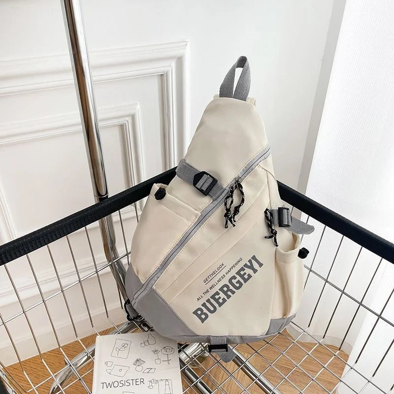 Trendy Portable Nylon Crossbody Bag for Travel & Sports