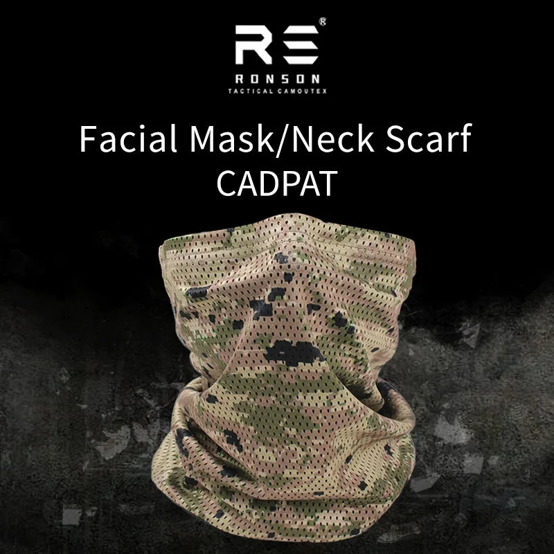 Tactical Face Mask | CADPAT MT Camouflage for Sun & Wind Protection