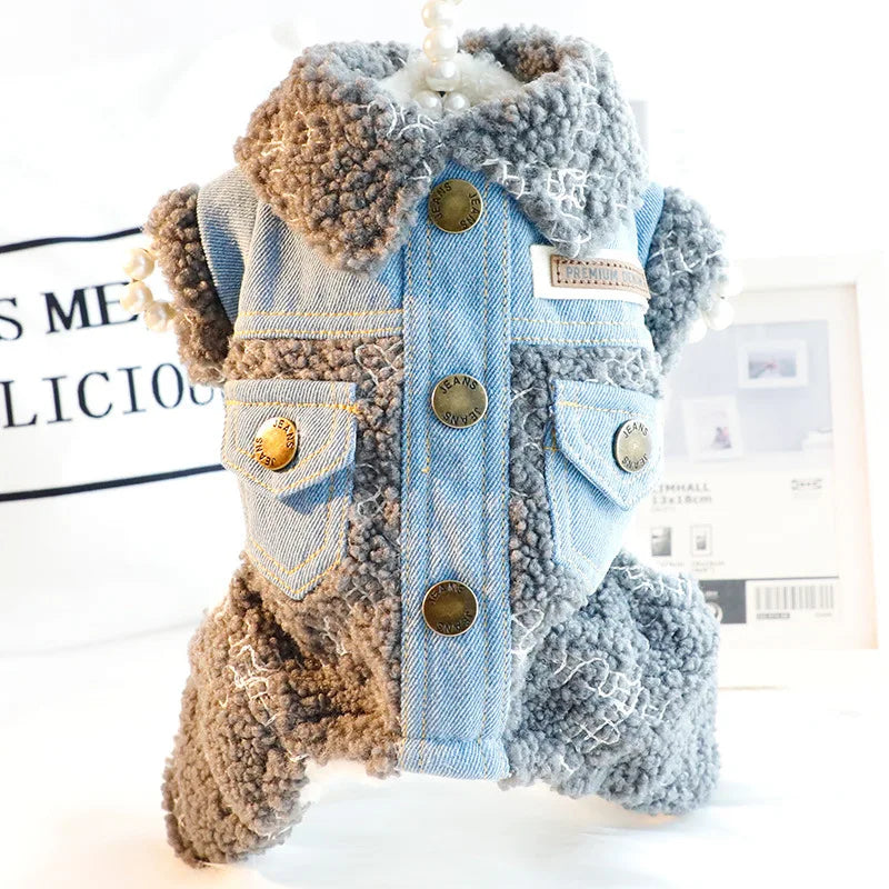 Stylish Knit Sweater Vest Costume for Small Dogs | Pet Jumpsuit Sets