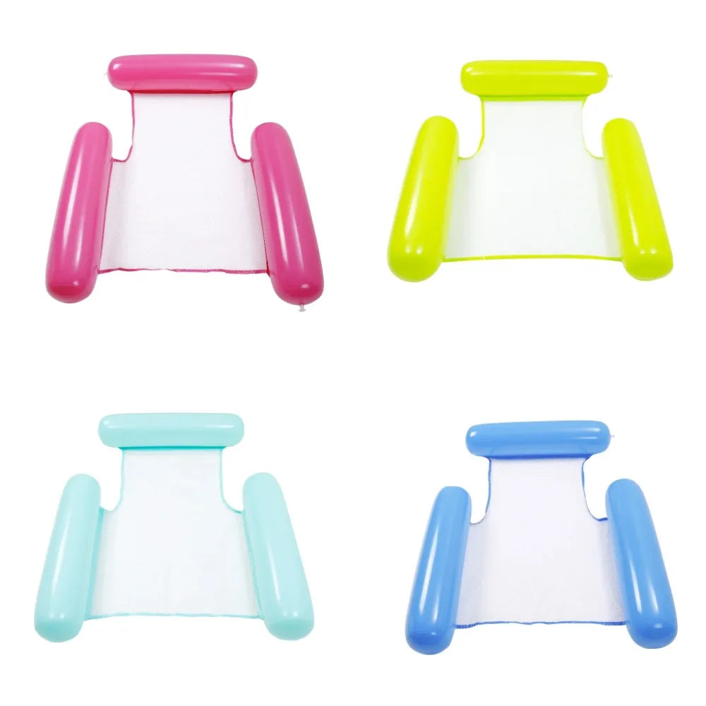 Small Inflatable Water Bed | Floating Backrest Lounge Chair