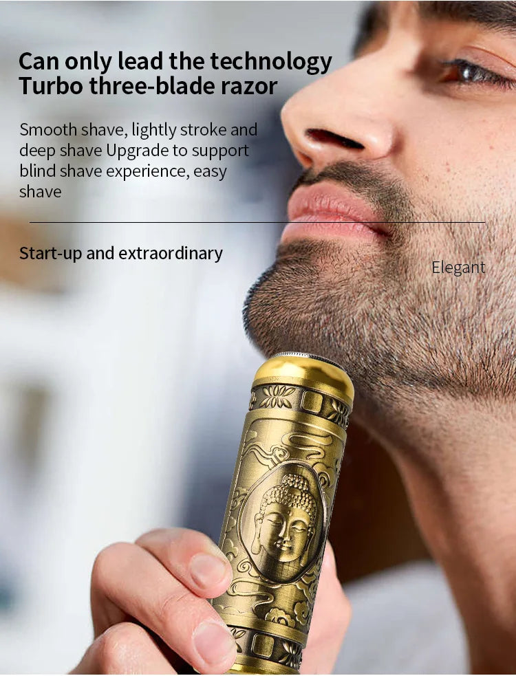 Mini Electric Razor for Men | Waterproof, Irritation-Free Shaving