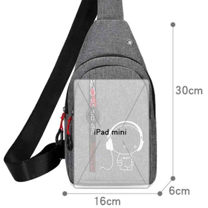 Stylish Men's Chest Bag | Casual Shoulder Backpack for Everyday Use