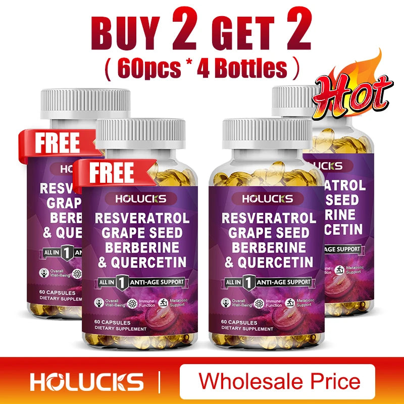 Resveratrol Supplement for NAD+ Boost, Anti-Aging & Wellness