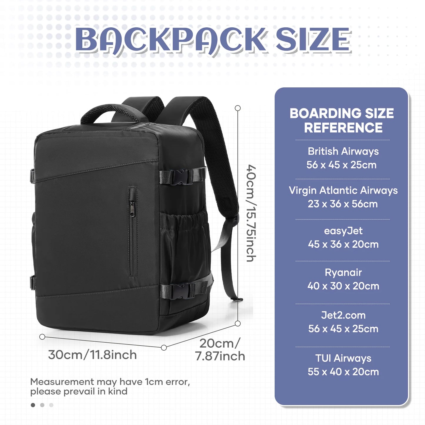 Underseat Travel Backpack | Versatile Laptop & Business Backpack