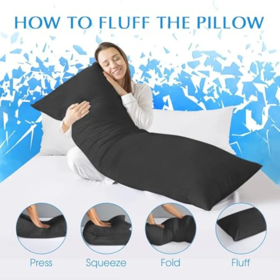 Cooling Cotton Body Pillow Insert | Soft Full Body Pillow