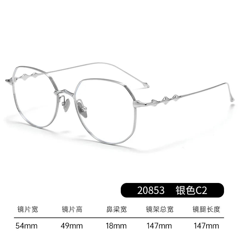 Ultra-light Polygonal Myopia Eyewear for Women - Stylish Prescription Glasses