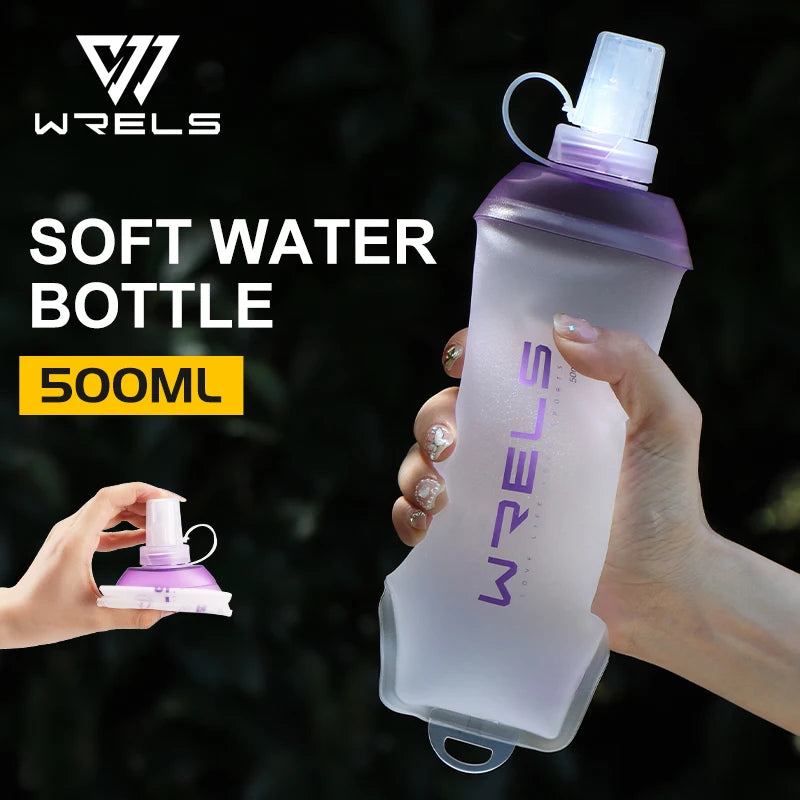 Soft Folding Water Bottle for Camping & Running | BPA Free Flask