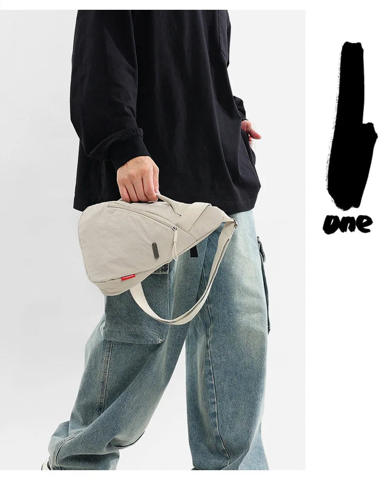Versatile Nylon Zipper Waist Pack | Stylish Chest Bag for All