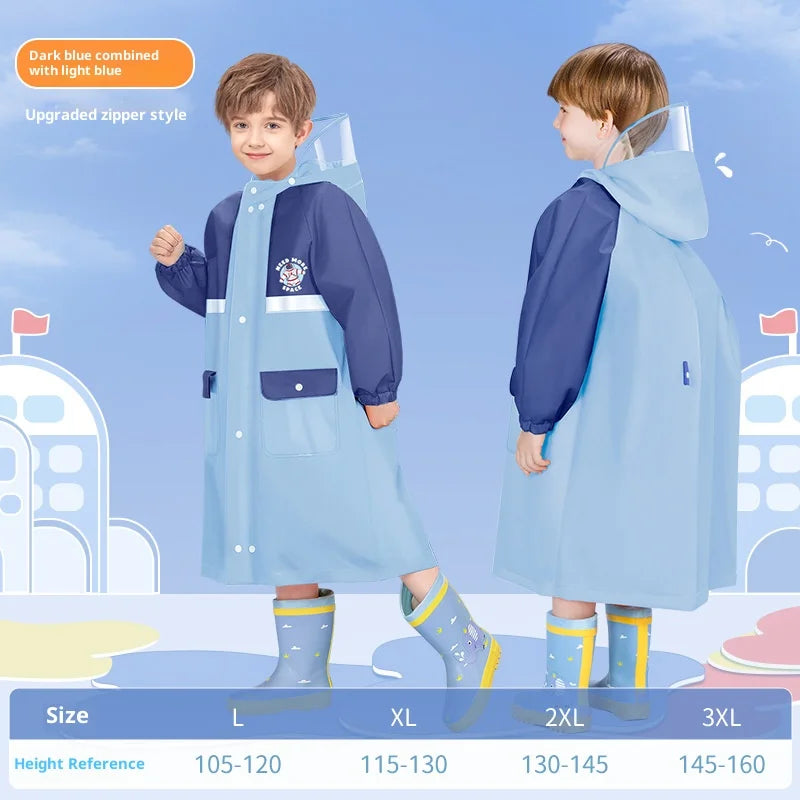 Children's Waterproof Raincoat with Fun Backpack | Stylish & Durable