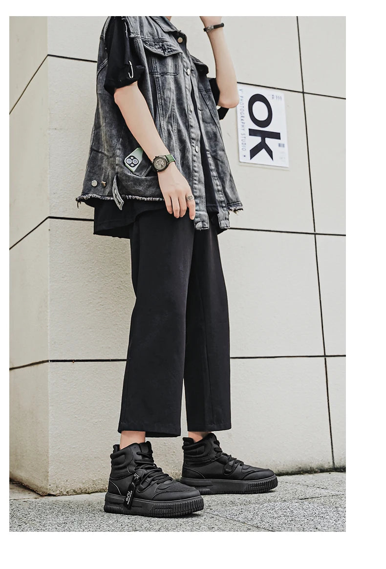 Men's Casual High-Top Sneakers | Stylish & Versatile Footwear