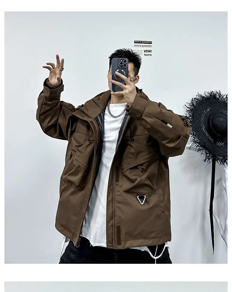 Men's Casual Hooded Parka | Warm Multi-Pocket Winter Jacket
