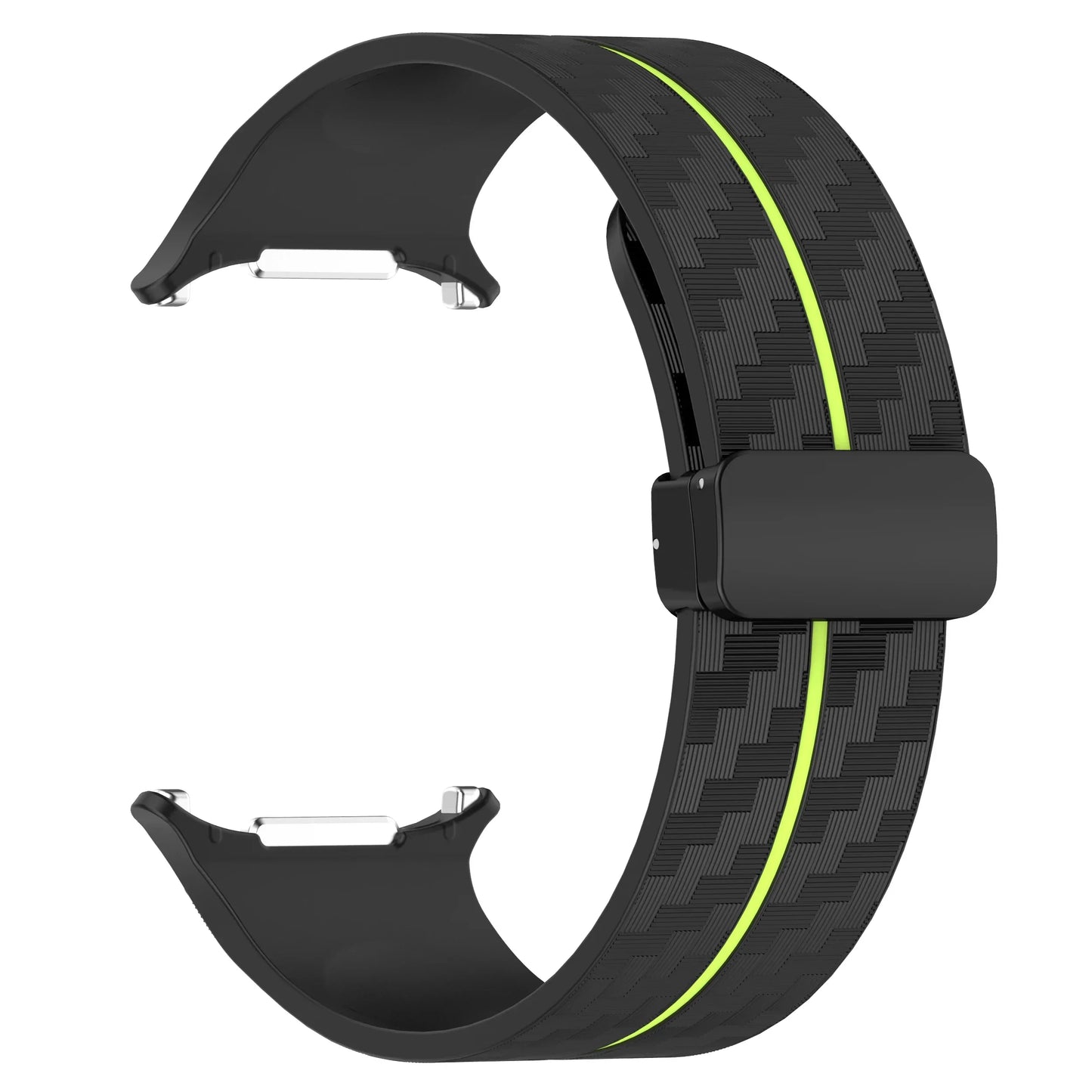 Silicone Sport Strap for 47mm Smartwatch | Magnetic Folding Clasp