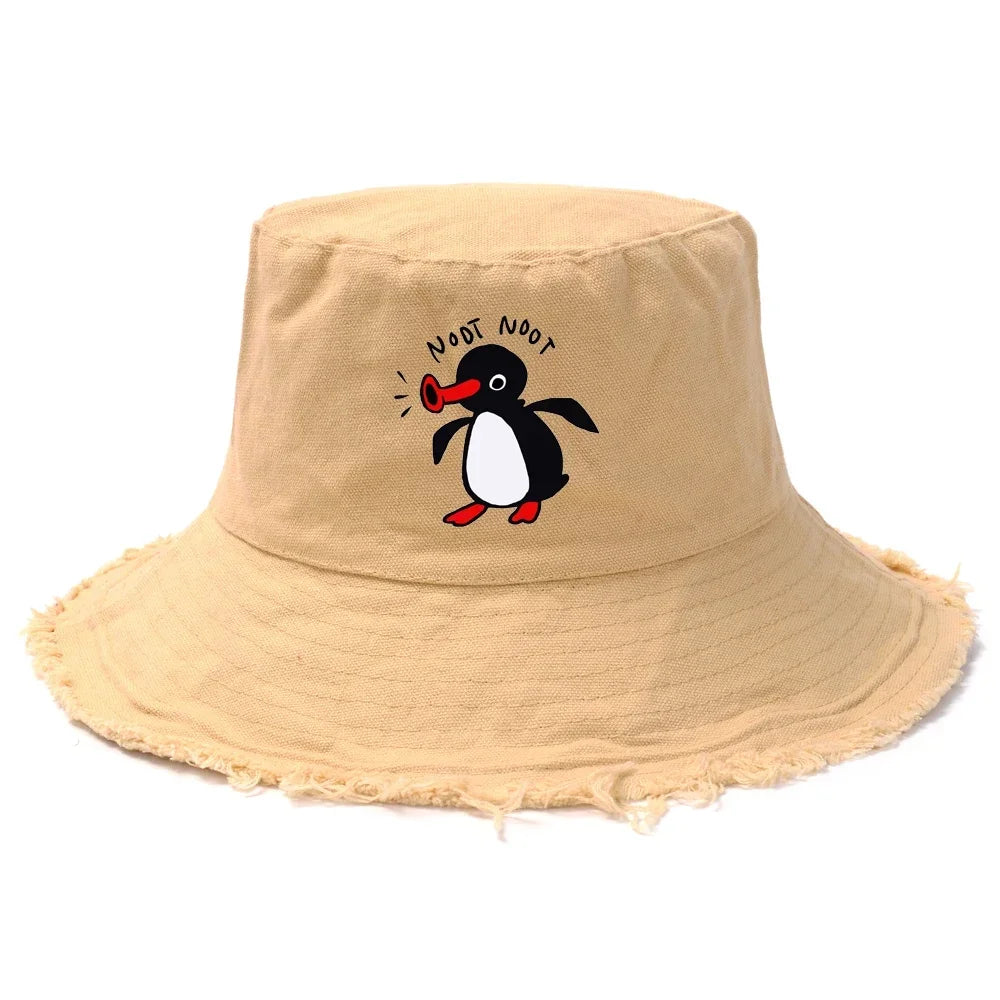 Reversible Summer Penguin Bucket Hat for Men & Women | Sun Protection