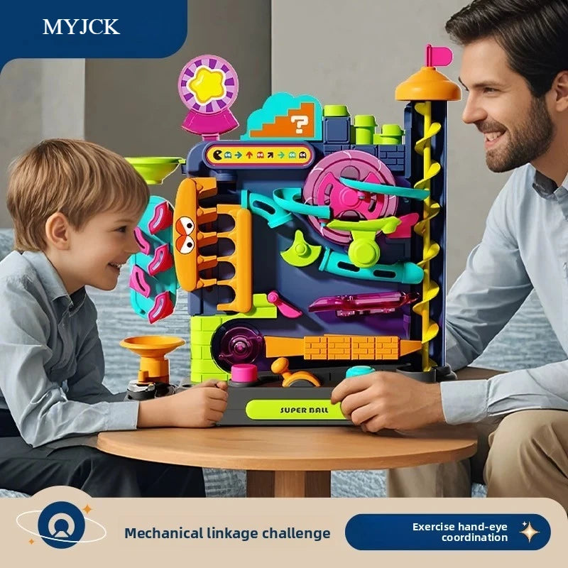 Children's Interactive Montessori Toy | Rolling Ball Track Game