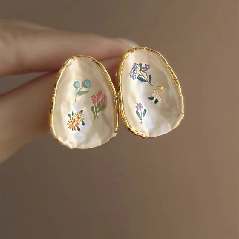 Elegant Flower Earrings for Women | Exquisite Vintage Jewelry