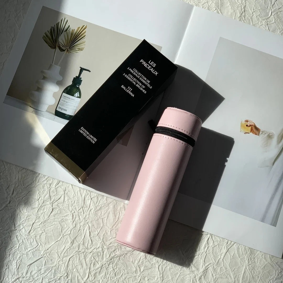 Luxury 3-Piece Goat Hair Makeup Brush Set | Perfect Gift for Her