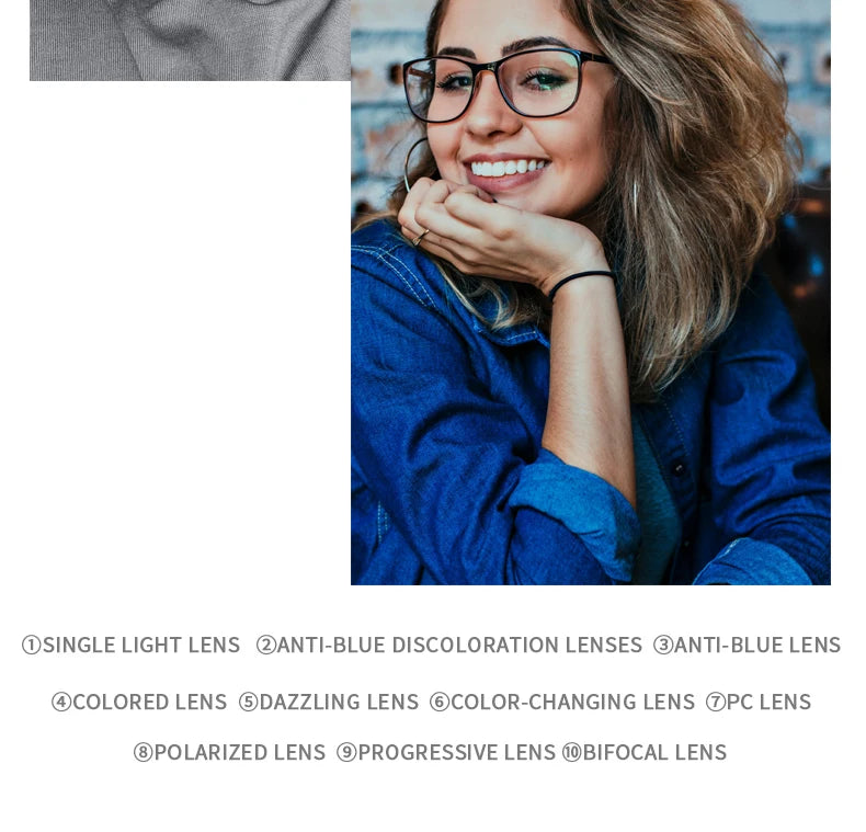 Unisex Rectangle Eyeglass Frames with UV Protection | Stylish and Versatile