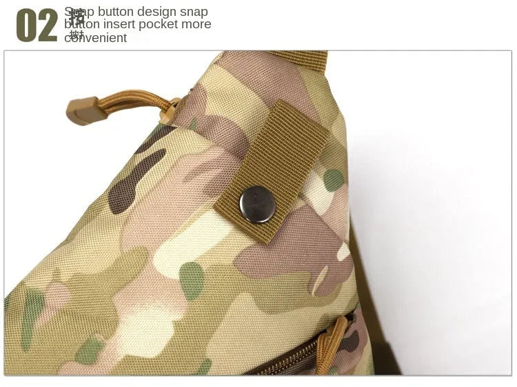 Men's Camouflage Tactical Chest Bag | Waterproof Crossbody Bag