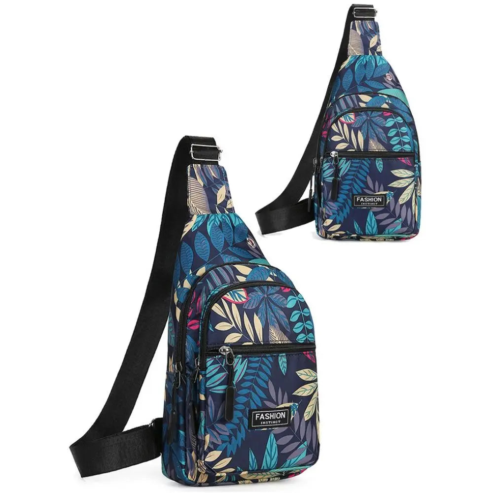 Casual Women's Chest Bags | Geometric Print Crossbody & Travel Use
