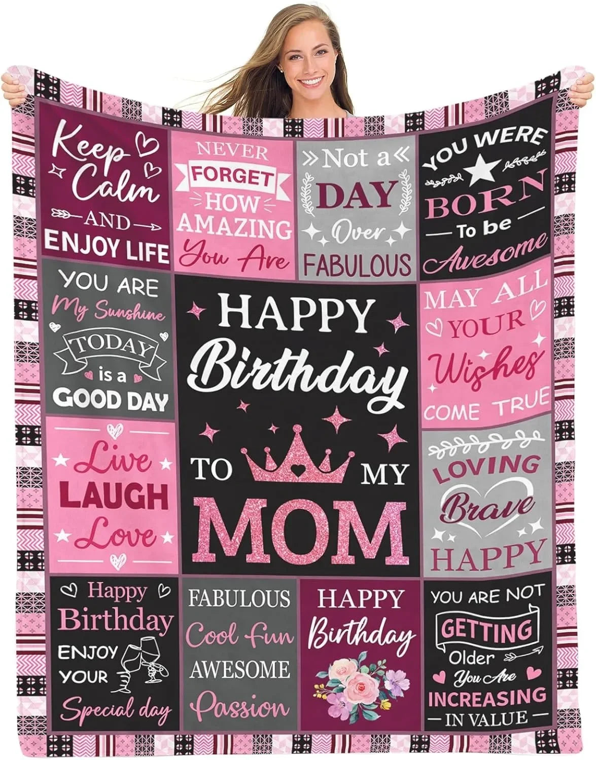 Super Soft Flannel Throw Blanket | Unique Gifts for Mom