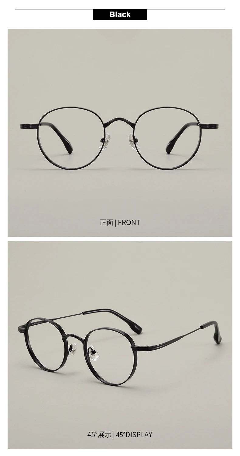 Stylish Adjustable Titanium Eyeglasses | Unisex Vintage Frames