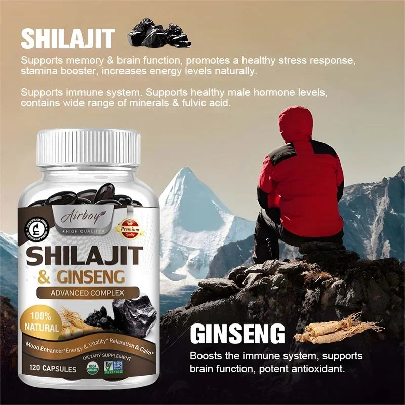 Shilajit Energy Boost Capsules | Enhance Performance & Vitality