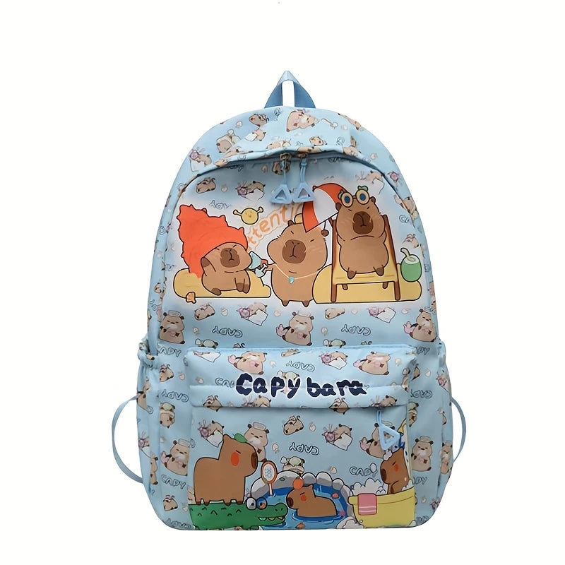 Cute Capybara Backpack | Large Capacity Multi-Purpose Bag
