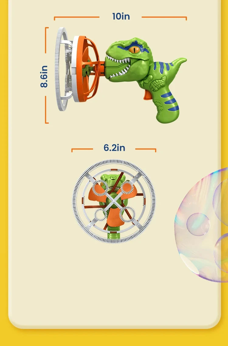 Dinosaur Electric Bubble Gun | Fun Automatic Bubble Machine for Kids