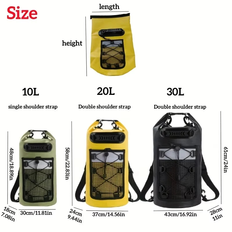 40L Waterproof Floating Dry Bag for Kayaking and Beach Activities