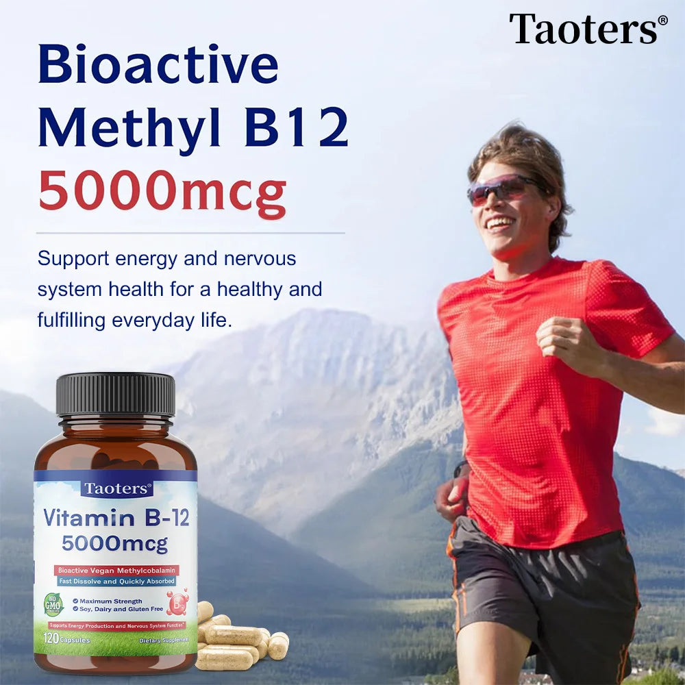 Vitamin B12 Capsules 5000 Mcg | Boost Your Energy Naturally