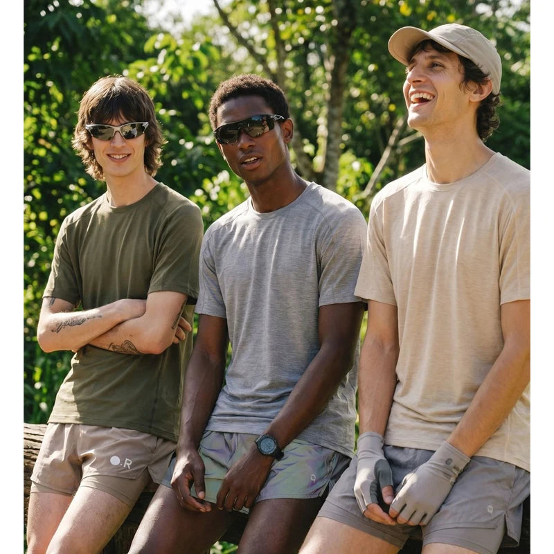 New Zealand Merino Wool T-Shirt Mens Summer Quick Dry Moisture Wicking Breathable Athletic Hiking Camping Gym Short Sleeve