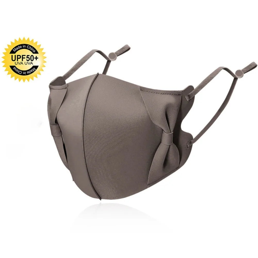 3D Bow Anti-UV Face Mask | Breathable UPF50+ Sunscreen Protection
